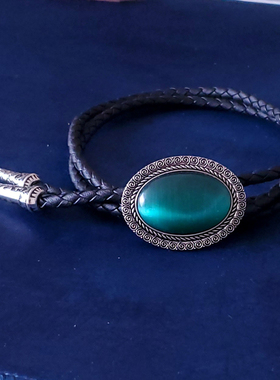 猫眼波洛领绳BOLOTIE牛仔挂饰