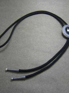 波洛领带男商务纯银配衬衣黑玛瑙