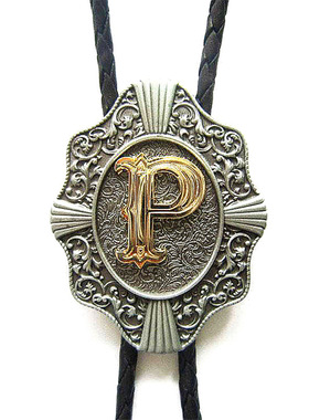 字母复古美国雕花项链