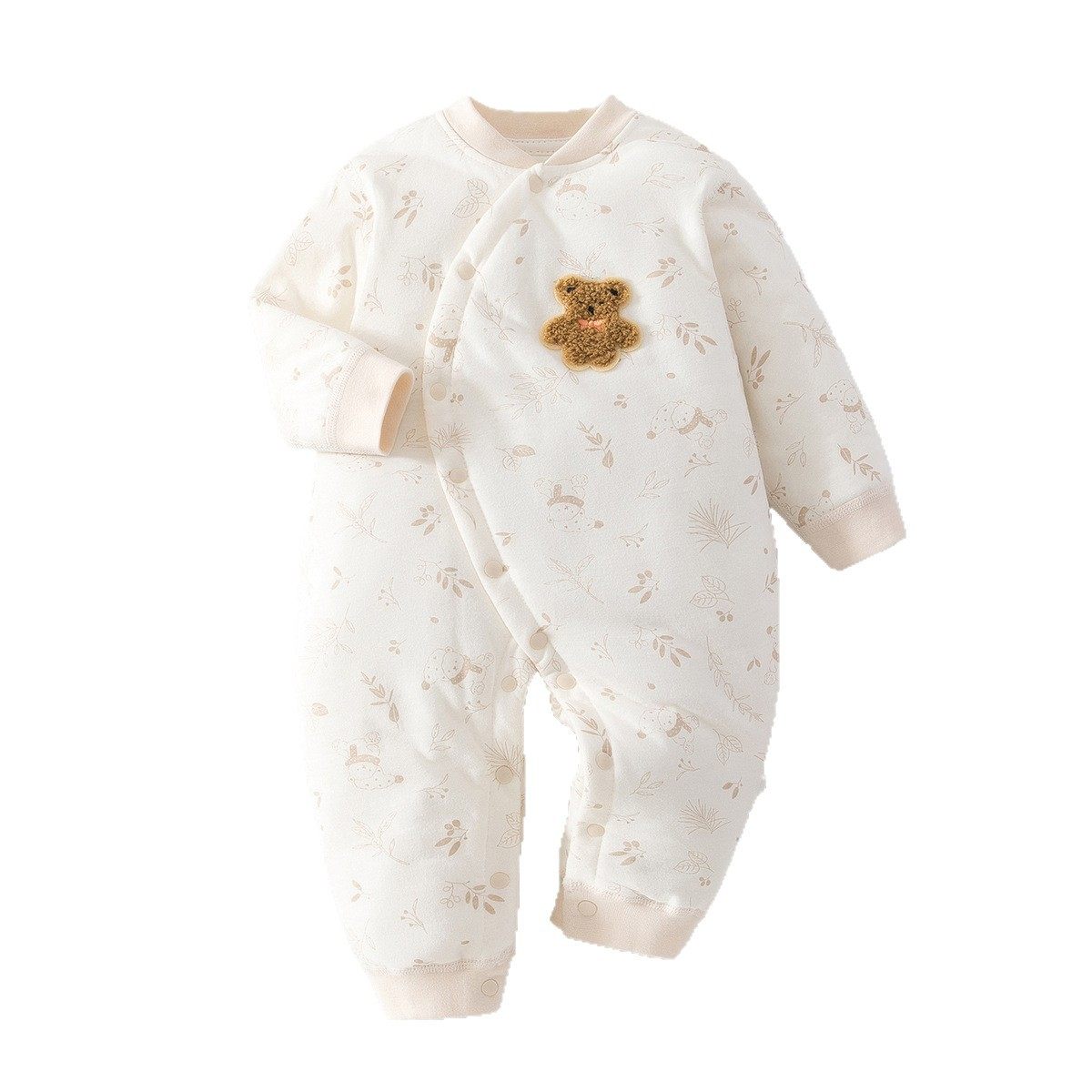 婴儿连体衣秋冬季纯棉夹棉男女宝宝衣服新生儿哈衣爬服睡衣外出服,淘宝优惠券,粉丝福利购,淘宝优惠卷