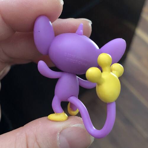 神奇宝贝宠物小精灵WCT呱呱泡沫蛙长尾怪手猴紫色百变怪公仔摆件 - 图3