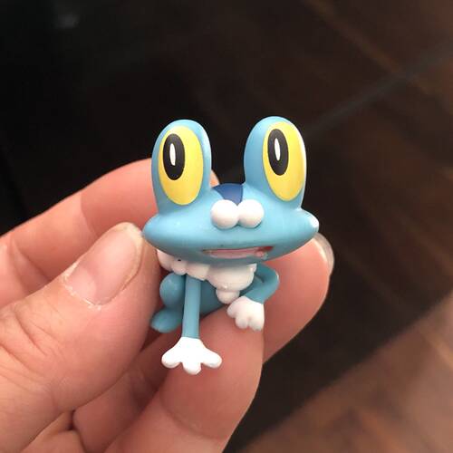 神奇宝贝宠物小精灵WCT呱呱泡沫蛙长尾怪手猴紫色百变怪公仔摆件 - 图1