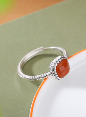 本月新品限时优惠南红玛瑙戒指