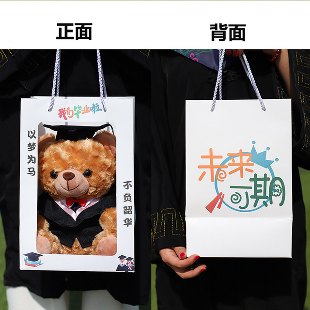 Doctor Bear Graduation Bear Plush Toy Bachelor Bear Doll