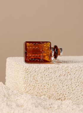 精油瓶项链扩香纯银香薰吊坠