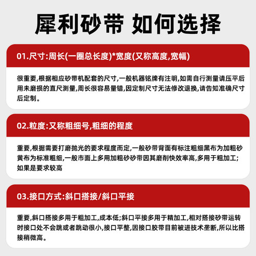 610犀利GXK51-LD砂带1520平板砂带机砂带915木工金属打磨抛光除锈 - 图2