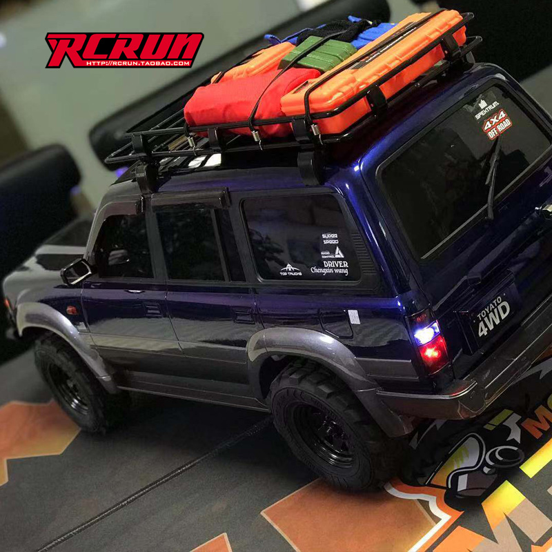 RCRUN1:10仿真攀爬模型车 LC80金属置物行李架 切诺基帕杰罗SCX10 - 图1