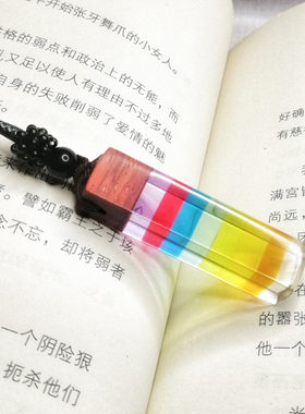 手作彩虹吊坠树脂滴胶首饰创意