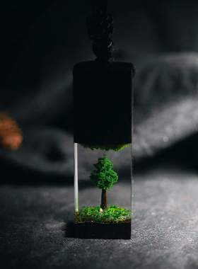 吊坠吊坠青木制树脂情侣礼物