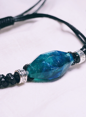 星空手链青木制树脂小众设计情侣