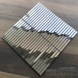 Металлическая серебряная мозаика из нержавеющей стали на стену, зеркальный эффект