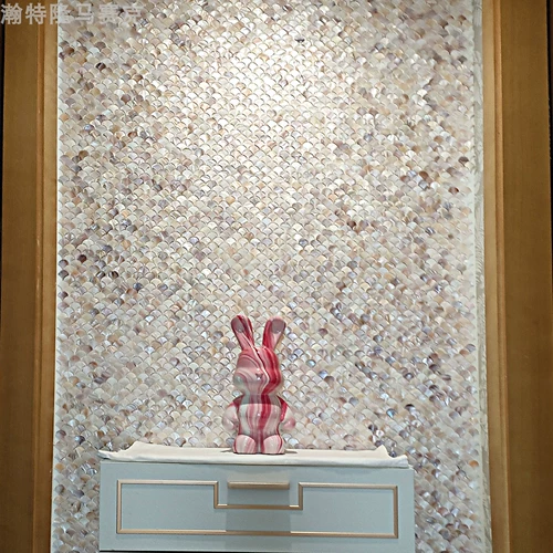 Рыбья чешуя кирпич веерообразная натуральная ракушка мозаичная плитка стикер ванная комната вход в отель гостиная фон украшение стены