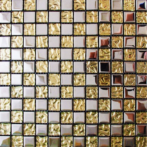 Серебряная стеклянная мозаика, касса для отеля, декор, зеркальный эффект