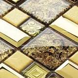 Высоко -элитное хрустальное стеклянное мозаичное зеркальное зеркало из нержавеющей стали