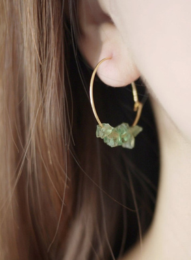 绿色天然橄榄石项链耳环系列