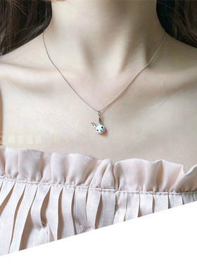 甜美女小兔子项链银饰