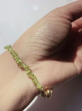 天然水晶原石手链海蓝宝