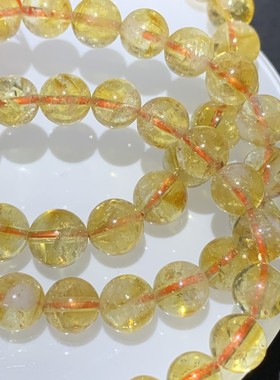 天然水晶黄塔晶手链手串