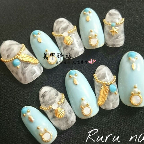DIY美甲装饰  金银钢珠链条 珠条  2元40厘米 - 图3