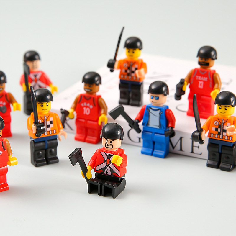 迷你积木小人仔小颗粒人偶益智积木人盲盒偶男孩儿童玩具节日礼物