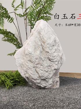 户外仿真假石头造景英德石玻璃钢青龙石雕塑落地摆件转角橱窗装饰