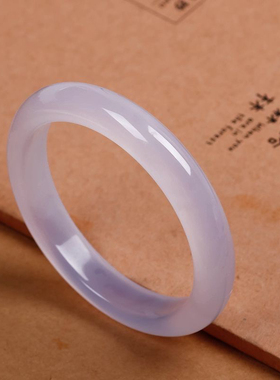 民族风女款天然紫香芋紫玛瑙手镯