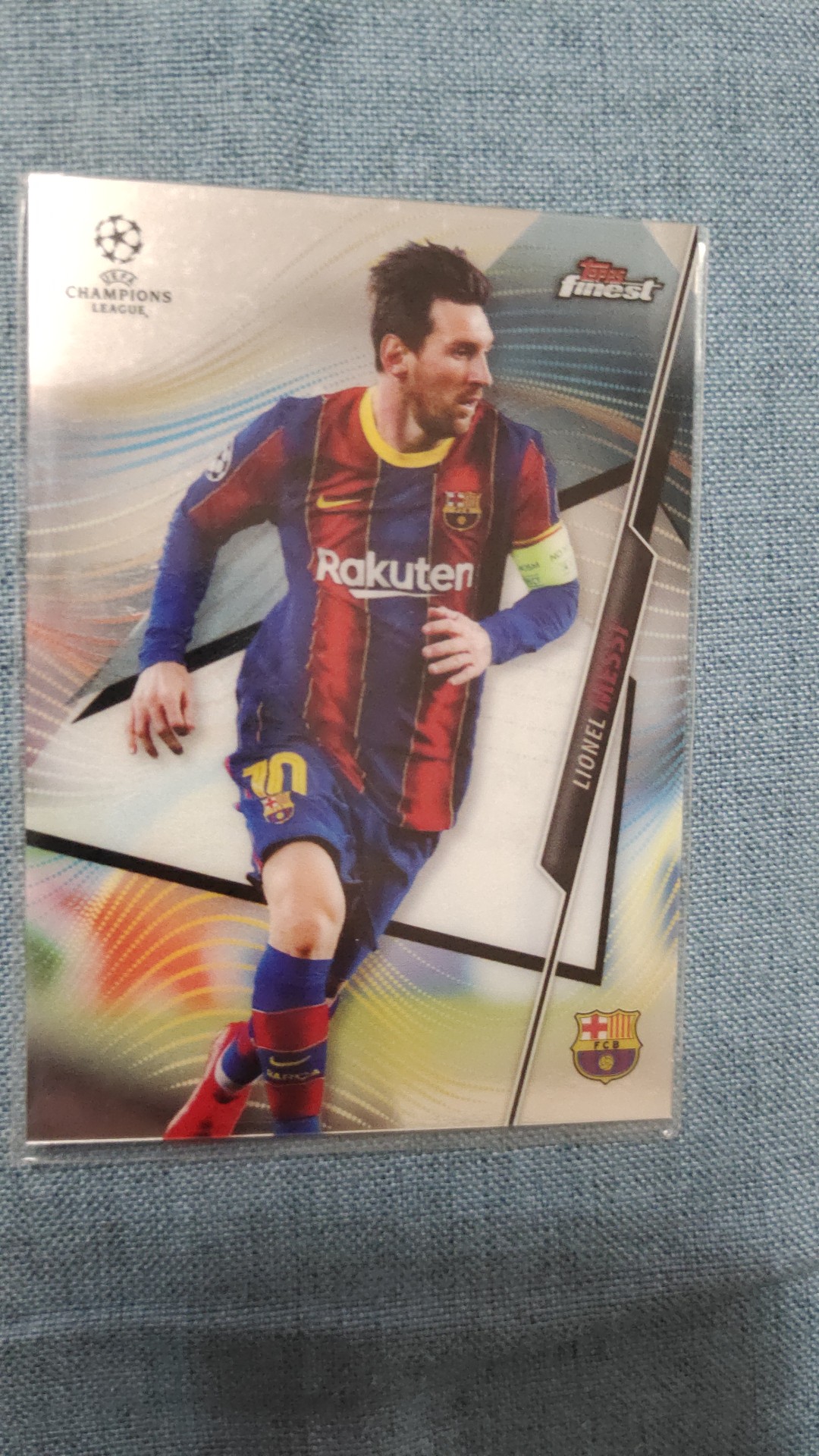 足球球星卡 2020-21 topps finest 欧冠梅西 C罗 内马尔 哈兰德等 - 图2