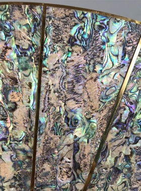 新古典样板房软装饰品酒店会所玄关书柜金属摆件琉璃鲍鱼贝摆件