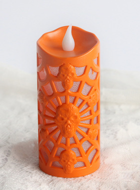 南瓜灯万圣节装饰道具新款LED蜡