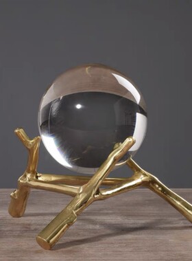 水晶球摆件欧式客厅电视柜书柜办公室美式酒柜家居北欧风格装饰品