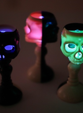 新款万圣节骷髅灯LED电子蜡烛灯