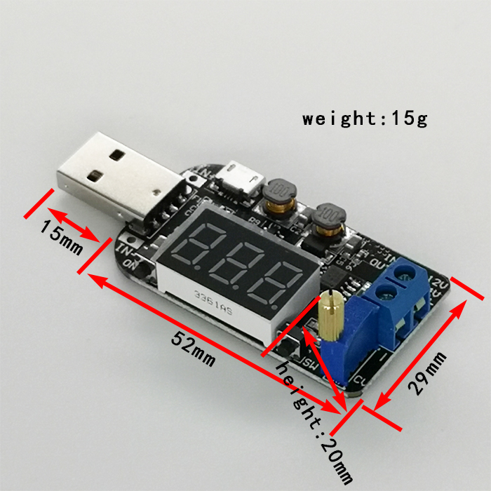 带电流 USB可调升降压电源稳压模块5V转3.3V 9V 12V 18V24V DPL - 图2