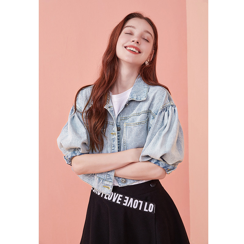 阿卡牛仔短款2020年初秋新款短外套 artka短外套