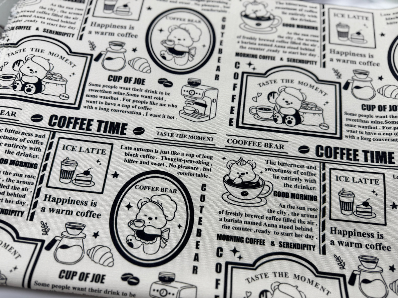 独家版权全棉8安帆布和府绸高密旧报纸系列包包桌布背带裤外套料,淘宝优惠券,粉丝福利购,淘宝优惠卷