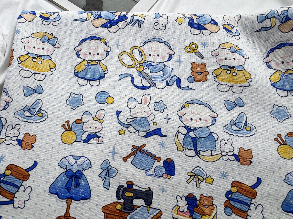 独家版权花色全棉8安帆布和府绸缝纫机小羊包包桌布背带裤外套,淘宝优惠券,粉丝福利购,淘宝优惠卷