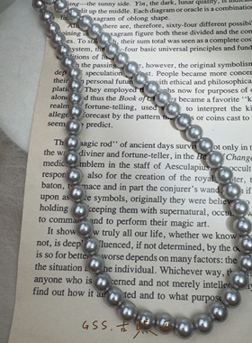 古熙西外饰｜潮牌原单925银时髦个性精致小巧项链锁骨链女珍珠