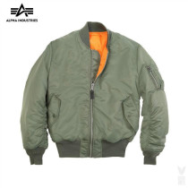 Alpha Alpha Industrial ma1 Jacket Classic Loose-fitting Autumn Winter Plus Cotton Nylon Rain-proof positive mans line