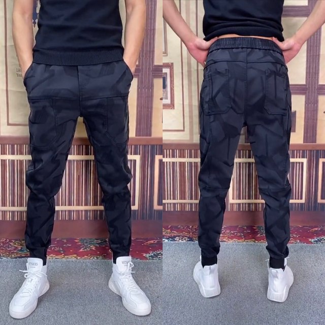 New Spring Printed Small Foot Casual Pants Fashion Trend