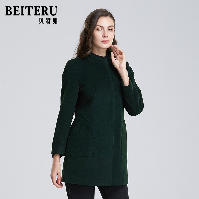 贝特如妈妈冬装羊毛外套女新款时尚气质中年毛呢中长款专柜正品YJ,淘宝优惠券,粉丝福利购,淘宝优惠卷