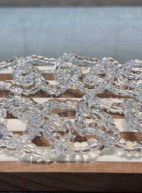 天然白水晶大肠9.5毫米手链