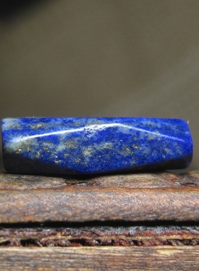 老青金石方棱管珠4×14.5mm