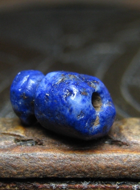 高古老青金石宝瓶珠6×9.5mm