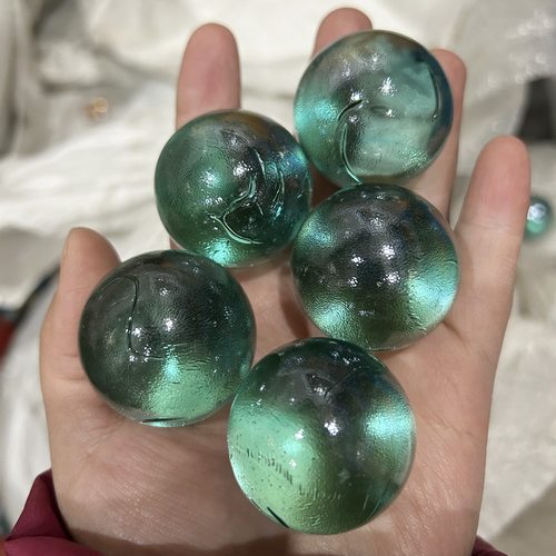 玻璃珠弹珠35mm玻璃球花瓶鱼缸装饰球老人练手球玩具玻子多色 - 图0