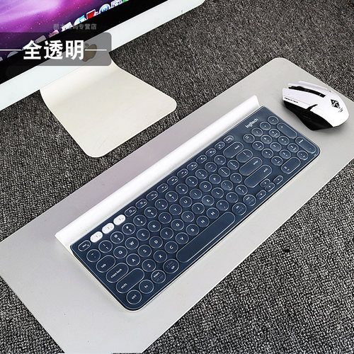 包边全覆盖Logitech罗技K780键盘保护贴膜高透明TPU硅胶套防尘防水罩子无线蓝牙键盘套防尘罩 - 图1