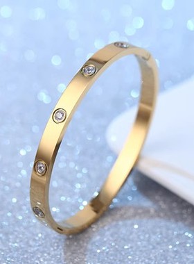 ins钛钢手镯韩版不掉色