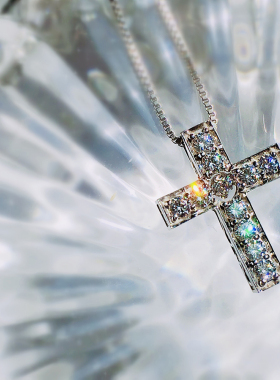 日本项链925银钻石饰品