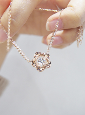 日本925银钻石银河项链