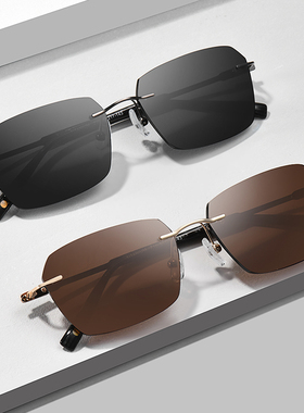 男款开车防紫外线墨镜带度数高级