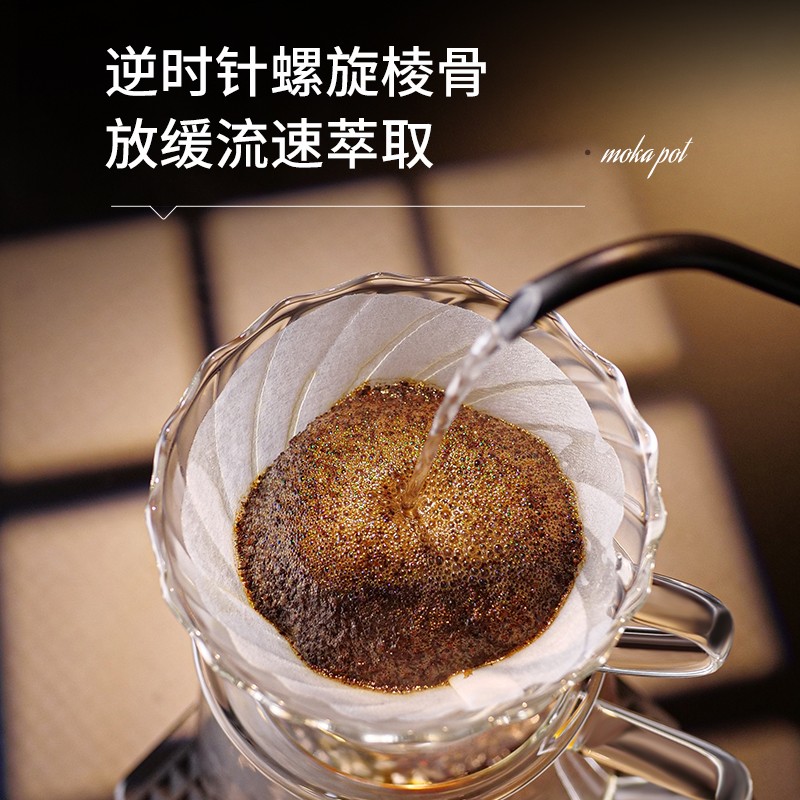 Obod手冲咖啡套装V60滤杯家用手磨咖啡过滤器漏斗分享壶玻璃滤杯 - 图0