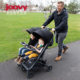 JOOVY twin stroller is lightweight and comfortable for 0-4 years old